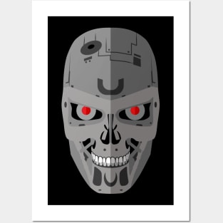 Robot Skull Posters and Art